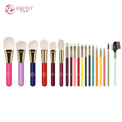 China Experience Luxurious ENERGY Personalized 19pcs Rainbow Makeup Brush Set High End Custom Private Label Smudge Brush for sale