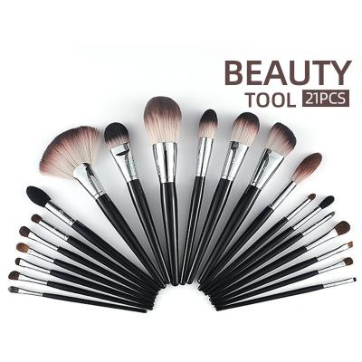 China Wholesale Custom ENERGY Logo 21pcs Professional Luxury Long Handle Makeup Brush Set Skin-friendly Gifts for sale