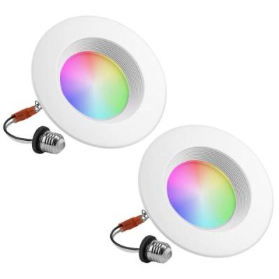 China Modern ETL RGB 4 Inch10W Recessed Retrofit Downlight , Wi-Fi LED Can Lights for sale