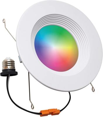 China ETL RGB 6 Inch Remote Control 10W Recessed Downlight Retrofit for APP Control of 5 or 6 Inch Housing Wi-Fi LED Box Lights Compatible with Alexa for sale