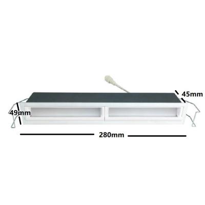 China Home Office New Design 10 Strip Light 20W Line Long LED Recessed Rectangle Wall Washer Light For Indoor for sale