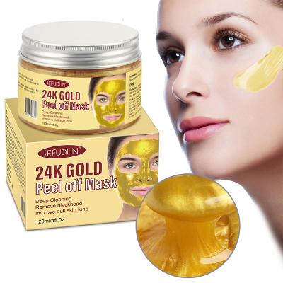 China Wholesale Moisturizer Skin Brightening Firming Anti Aging Defect Skin 24K Gold Facial Mud Mask for sale