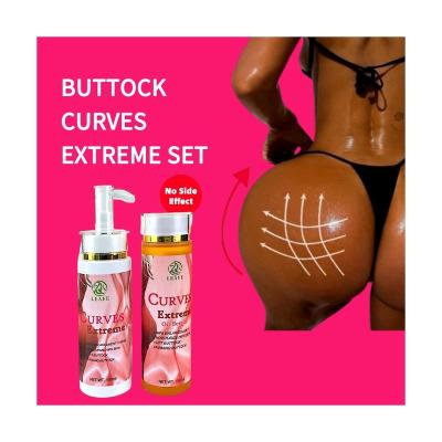 China Breast Enhancers OEM Curve Hip Butt Enhancement Cream Big Buttocks Enlargement Cream Extreme Sexy Oil Serum Hip Lift Up Massage Cream Oil Set for sale