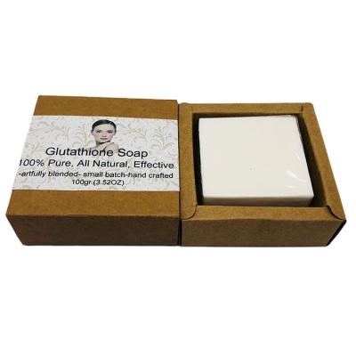 China Logo Available Skin Whitening Pure Private Glutathione Base Cleansing Handmade Soap for sale