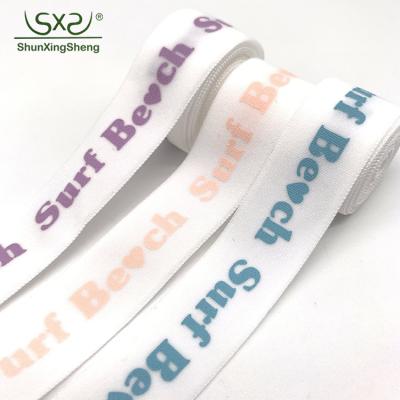 China Soft And Flexible Printed Underwear Belt Custom Printed Nylon Strap Ladies Underwear Bra Panties for sale