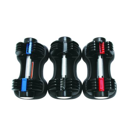 China Adjustable weight strength training can quickly adjust multi-color five-speed 25-pound dumbbells to build muscle and lose weight for sale