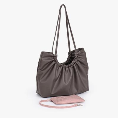 China Fashion Promotional Women Hand Shape Luxury Shoulder Bags Dark Gray Pu Shoulder Bag for sale