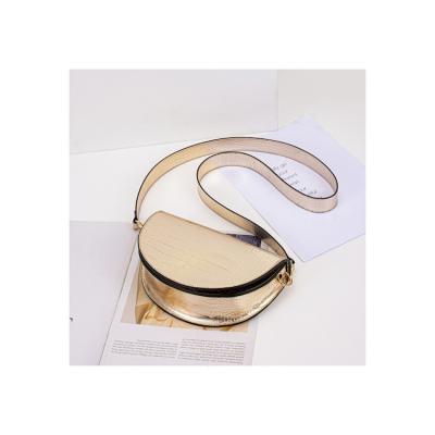 China Fashion Customize Women Leather - Body Bags Gold Semicircle Cross - Cross Body Wallet for sale