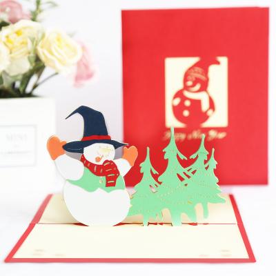 China Africa Festival Blessing 3D Three-Dimensional Pop Up Card Merry Christmas Handmade Custom Wholesale Birthday Greeting Cards for sale