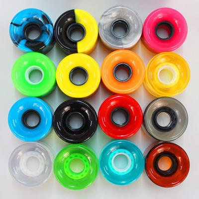 China Wholesale Custom Land Surfboard 60*45mm Adult Custom PU Printing Flash Skateboard Multicolor Wheels for sale