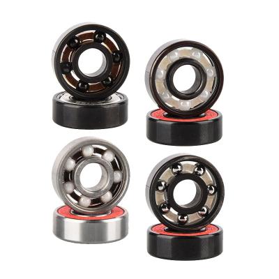 China Wholesale Custom Logo 608Z 608RS High Precision Skateboard Deep Groove Ball Skateboard Ceramic Bearings for sale