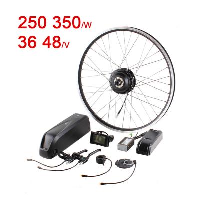 China 36 Optional Battery 48V 250 350W Electric Bicycle Fitted Hub Motor Conversion Kits For 16