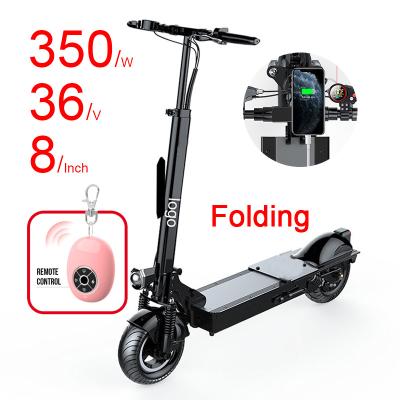 China Durable Hot Selling 350W 36V 8.5Inch Adult Two Wheel E-scooter Foldable Fast Self-balancing Electric Scooter for sale