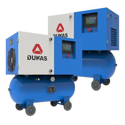 China Lubricated OEM Low Noise Single Phase 2-In-1 Integrated Screw Air Compressor for sale