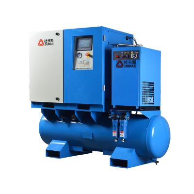 China High Efficiency/Free Installation/Adjustable Pressure 7.5Kw 11Kw 15Kw 22Kw Integrated Screw Air Compressor Laser Cutting Machine for sale