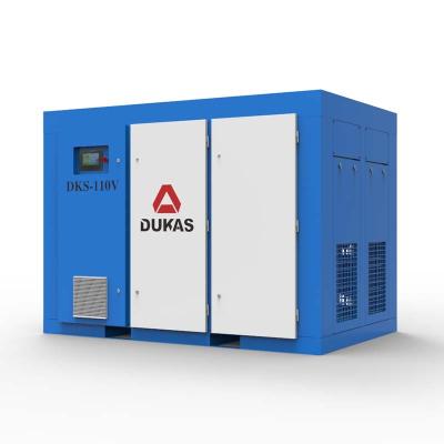 China Lubricated High Quality Industrial 90Kw 125Hp Screw Compressor Two Stage Rotary Screw Air Compressor for sale