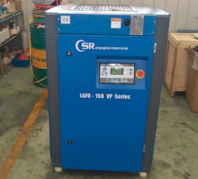 China Industrial VSD Screw Compressor 15kw , Belt Driven Air Compressor 50% Energy Saving for sale