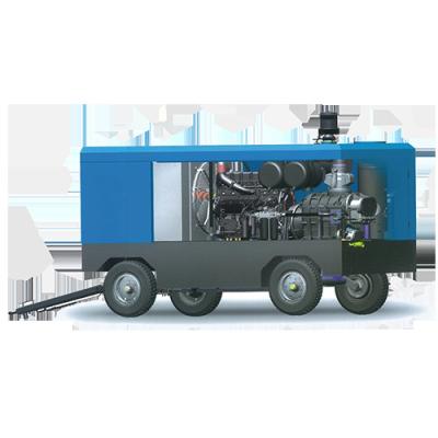 China De Compressor Roterende Schroef 930Cfm 510Psi van de hoge druk Beweegbare Diesel Gedreven Lucht Te koop