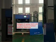 Intelligent Oil Injected AGCD-22D C Series Screw Air Compressor Perfect for Heavy Duty