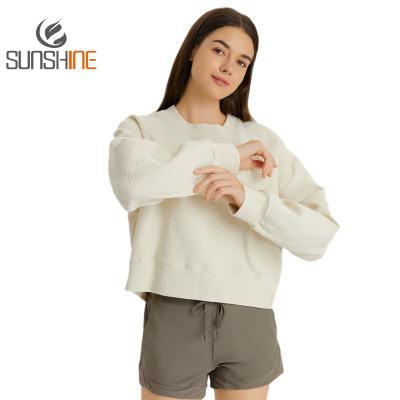 China Sports Breathable High Quality 100% Organic Gym Long Sleeve Soft Premium Sweatshirts Cotton Sweatshirts for sale