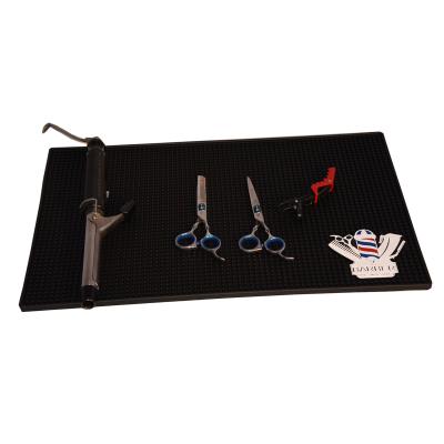 China Durable Barber Station Mat PVC Material Non-slip Flexible Material For Salon Styling Station Workstation Salon Barber Shop Demand for sale