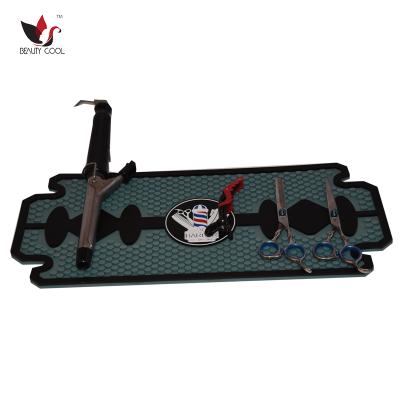 China PVC Material Barber Station Salon Mat Traditional Non-Slip PVC Hairdressing Tool Mat for sale