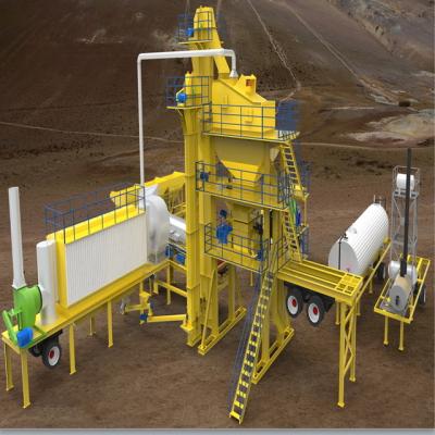 China 60t/h Road Mobile Asphalt Compulsory Mixing Mixing Plant for sale