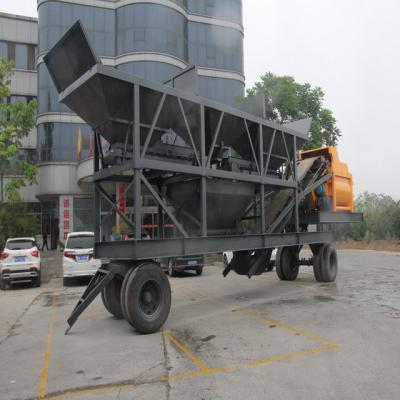 China Simple Operation Hot Mobile Concrete Plant YHZS35 Automatic Mobile Concrete Batching Mixing Machine for sale