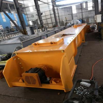 China Fire resistant flat screw conveyor for transporting gravel silica sand for sale