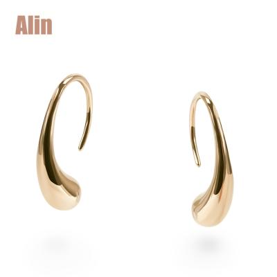 China Artificial Stainless Steel Fashion Jewelry Stainless Steel Hook Gold Plating Earring for sale