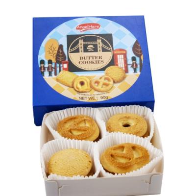 China 2021 wholesale premium cookies low fat butter cookies shortbread cookies in box packaging100g for sale