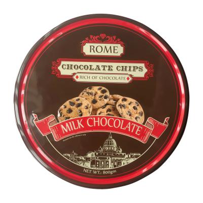 China Factory Supply Halal Low Fat Chocolate Cookies 800g Danisa Royal Butter Cookies Cookies Tin Box for sale