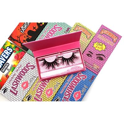 China Handmade 3d Mink Eyelashes Packaging Boxes Colorful Eyelash Box for sale