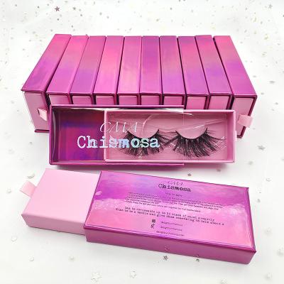 China 100% extra long mink fur seller lashes3d mink fur wholesale natural private label strip full lashes 25mm lashes with custom box for sale