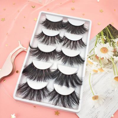 China Full Volume Good Source Of Materials Girls Favor 25MM 3D Mink Eyelashes In Bulk for sale