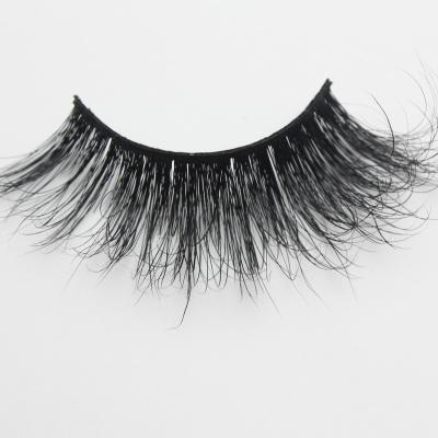 China 25-30 Times Latest Producing Stable Quality Black Custom Cotton 25MM Fluffy Wispy Mink Eyelashes for sale