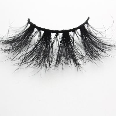 China 25-30 Times Top Producer High Quality Vendor Wholesale Women Fluffy 25MM 3D Mink Eyelashes for sale