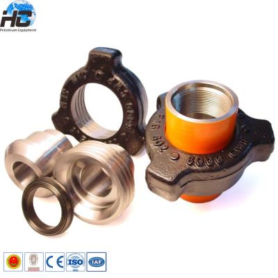 China API 16C stainless steel fmc weco fig 602 hammer butt weld union for sale