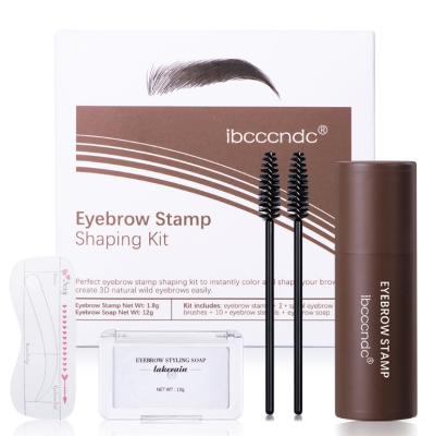 China Eyebrow Makeup Style Waterproof Eye Brow Stamp Powder Perfect Eyebrow Power Seal, Instant Eyebrows Coloring Create Delicate Brow Shape for sale