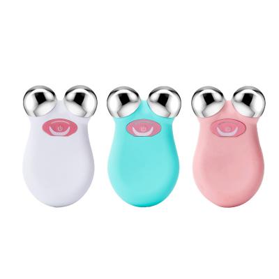 China Mini DEEP CLEANSING Facial Toning Device Wrinkle Face Lifting Tightening Massager Micro Current Rejuvenation Multifunction Beauty Instrument P for sale