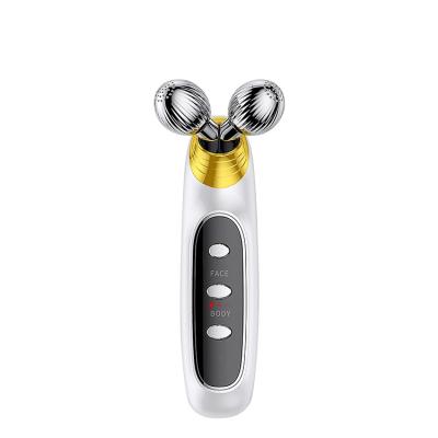 China Electric Face Massage Roller Skin Rejuvenation Y-Body Face Full Tighten Micro-Current Massage Roller Face Massager for sale