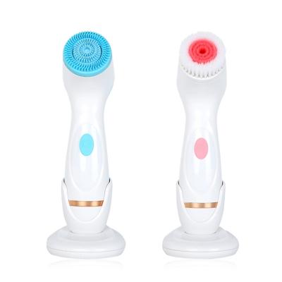 China USB Electric Facial Massager Silicone Brush Detergent DEEP CLEANSING Cleansing Spa Massage Multifunctional Rechargeable Soft Exfoliation Exfoliator for sale