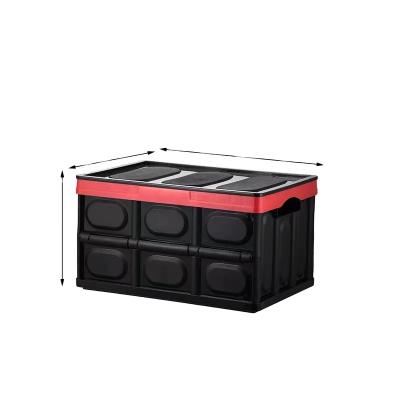 China Viable Folding Folding Multifunctional Plastic Storage Box and Storage Box Large Storage Box 50L Bins for sale