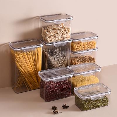 China Eco-friendly Clear Stackable Plastic Organizer Freshness Preservation Food Container Quality PETG Storage Boxes for sale