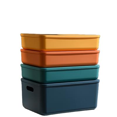 China Factory direct viable popular colorful different size storage boxes stackable underwear storage boxes with lids for sale