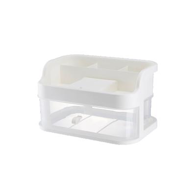 China Wholesale Viable High Quality Single Layer Makeup Organizer Cosmetic Storage Box Favor By Girls for sale