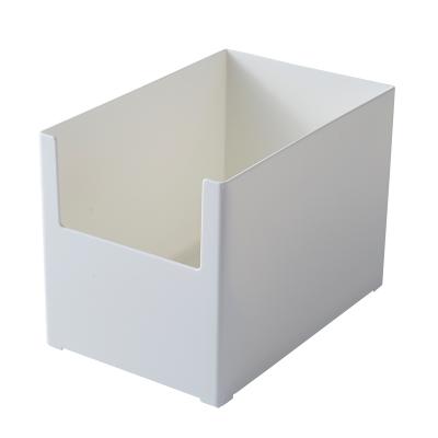 China Simple Design Viable White Desk Organizer Small Plastic Storage Box for sale