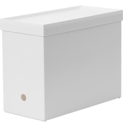 China Sustainable hot selling A4 office file paper book storage box with cover&wheel for sale