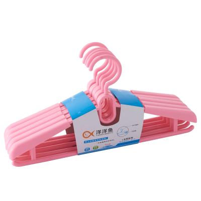 China Modern hot sale white and pink bear high hardness heavy plastic hangers for clothes low price for sale