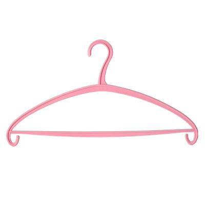 China White and Pink Modern Design Non Slip Plastic Bow Shoulder Hangers for Drying Clothes with Low Price for sale